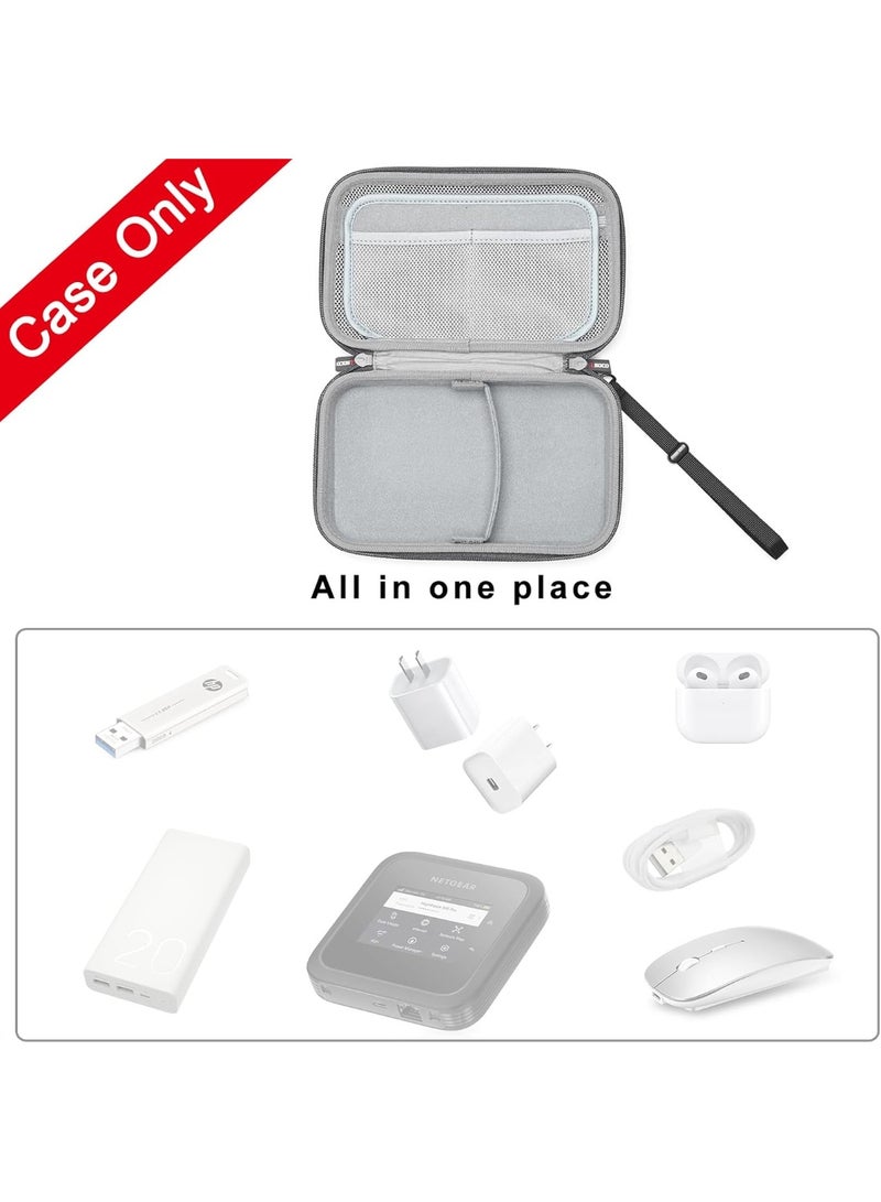 RLSOCO Electronic Organizer Case for MacBook Power Adapter Chargers Cables Power Bank/Apple Power Adapter ​​​​​​​/Apple Magic Mouse/Hard Drive/SD Card and more Electronics Accessories more (Black) - Image 4